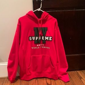 Supreme NY Red Hoodie XL (FW19)